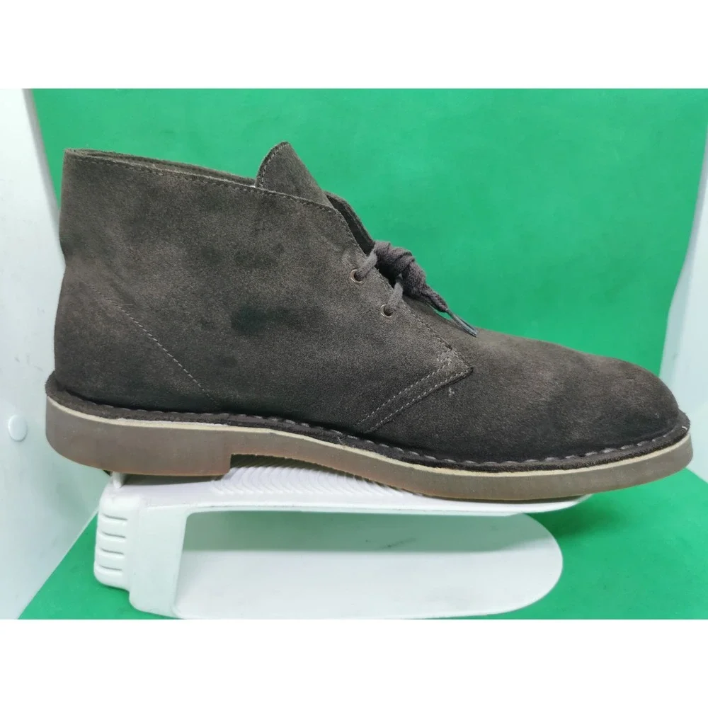 Clarks Bushacre 2 Chukka Brown Suede Leather Chukka Boots Lace Up Men Size 13 M